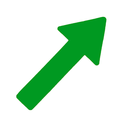 10 grønne pile - retningsviser