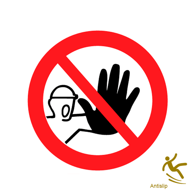 Waarschuwingsstickers voor vloeren