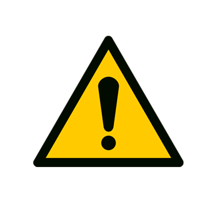 Advarselsklistermärke för golv/betong - 40 cm