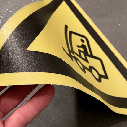 Advarselsklistermærke 40 cm