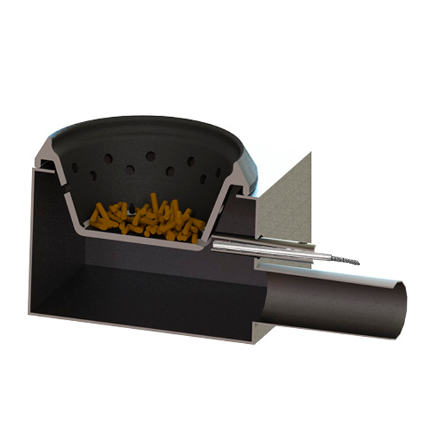 13 mm fra udmundingshullet