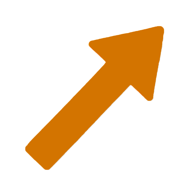 10 orange pile - retningsviser