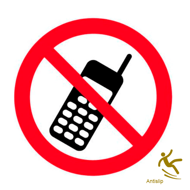 Advarselsklistermærke Gulv/beton - Ø40 cm - R9