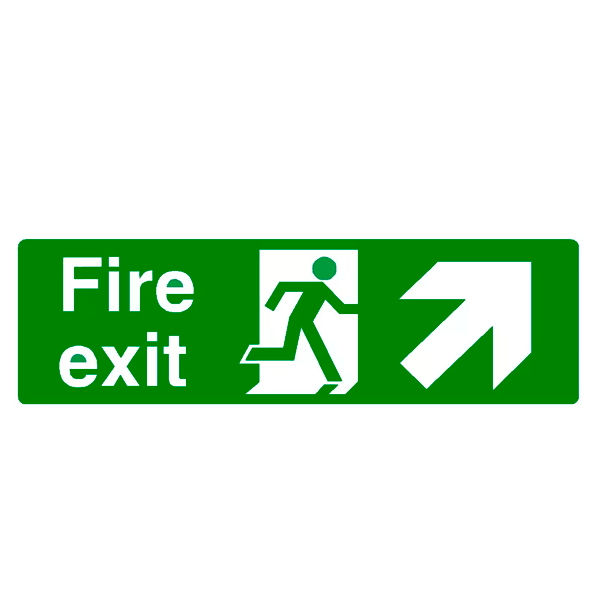 EXIT Klistermærke 10 cm x 30 cm (ikke selvlysende)