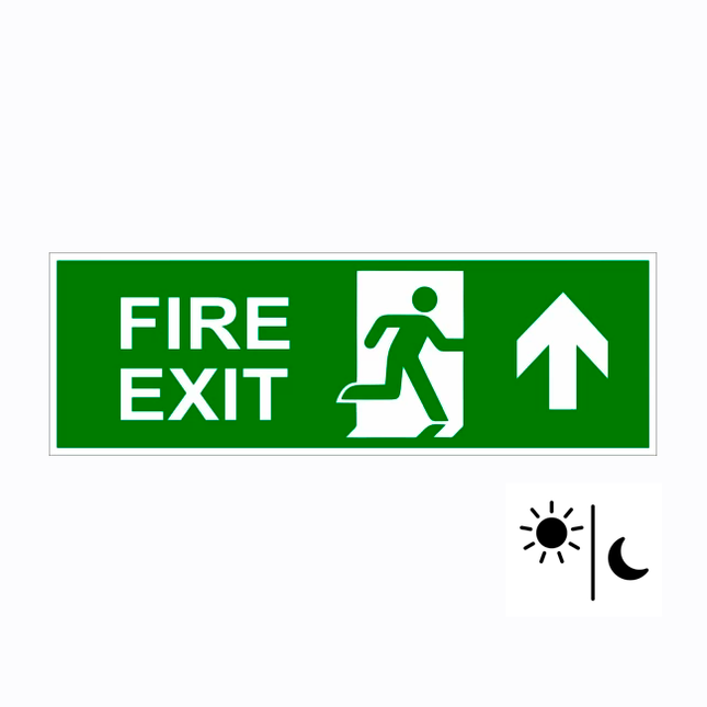 EXIT nooduitgangsticker lichtgevend