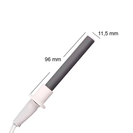 Gløderør rund keramisk 300 Watt til pilleovn