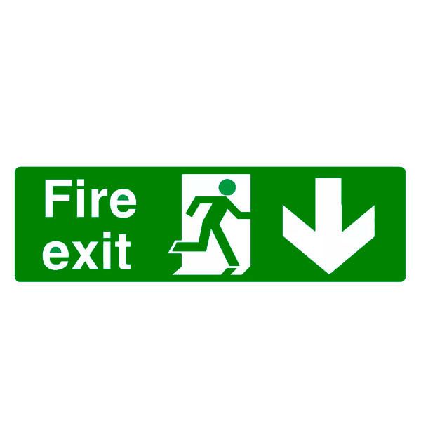 EXIT nooduitgangsticker lichtgevend