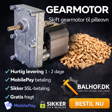 Langå - Gearmotor / Sneglemotor til pilleovn - Se modeller